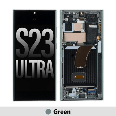 Yellow -Samsung Galaxy S23 Ultra 5G S918B OLED Screen Replacement-Green Yellow -Samsung Galaxy S23 Ultra 5G S918B OLED Screen Replacement-Green